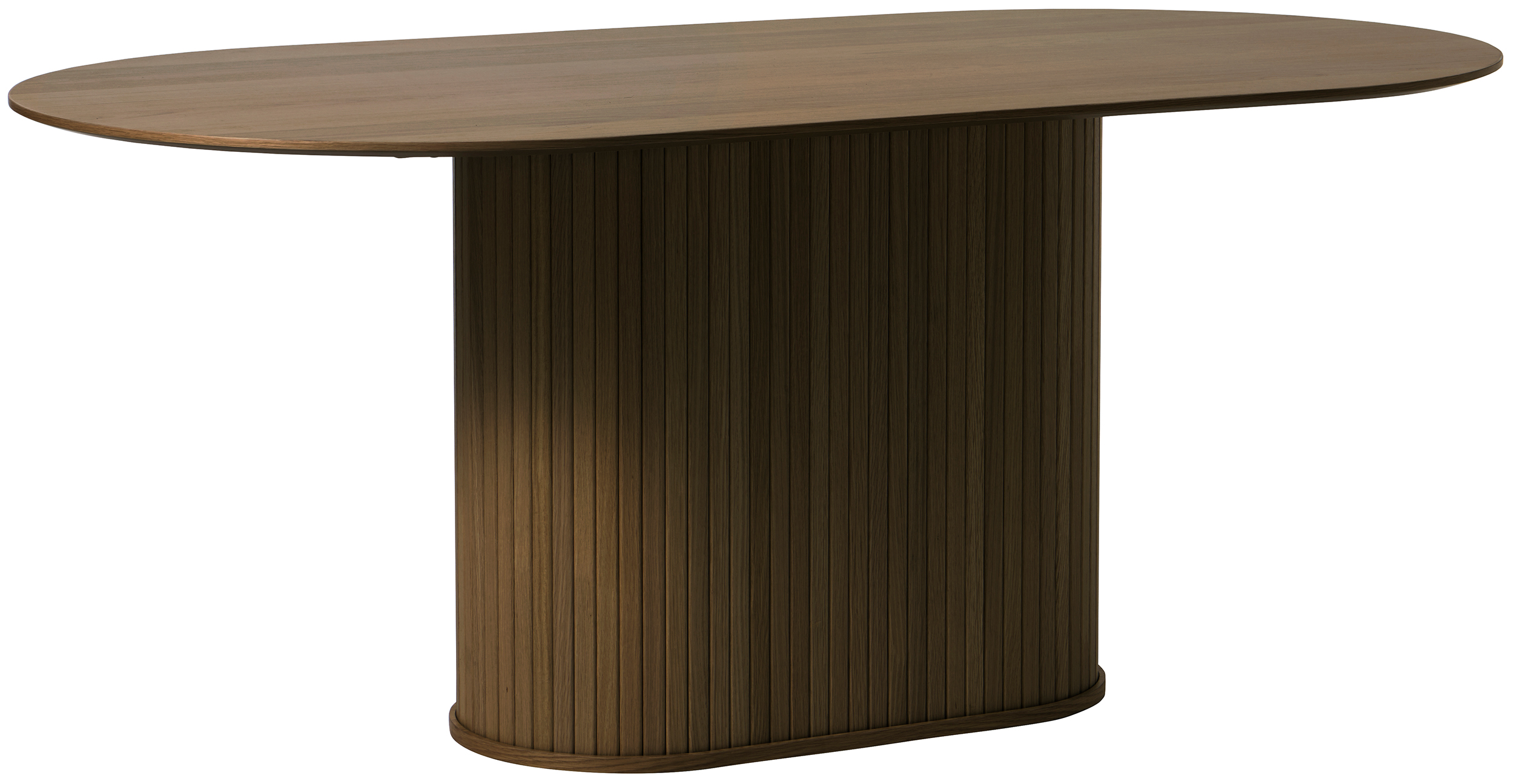 Stół owalny Gativel 95x180 dąb palony - zdjęcie 1