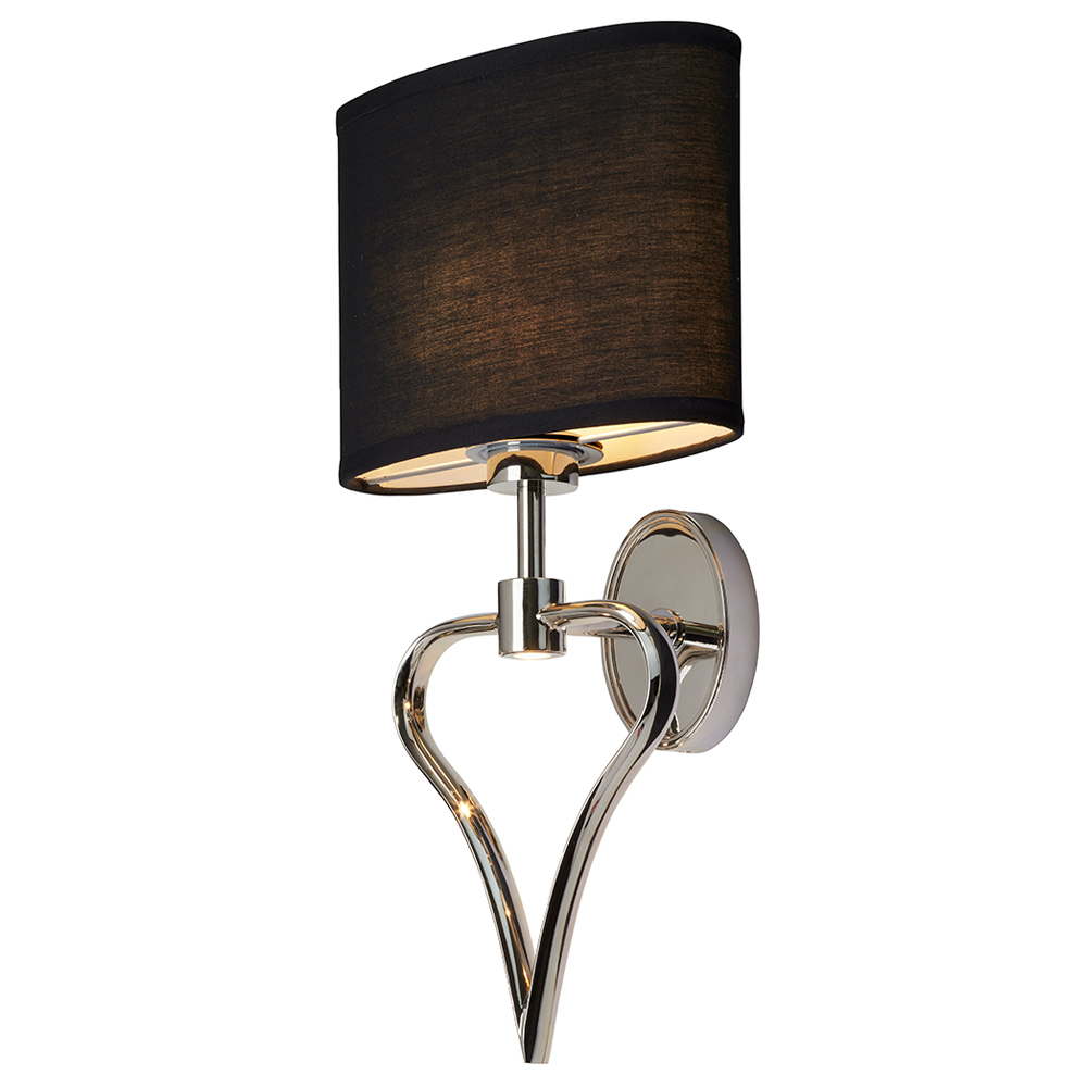 Kinkiet ścienny Falme w kształcie serca brązowy - zdjęcie 1