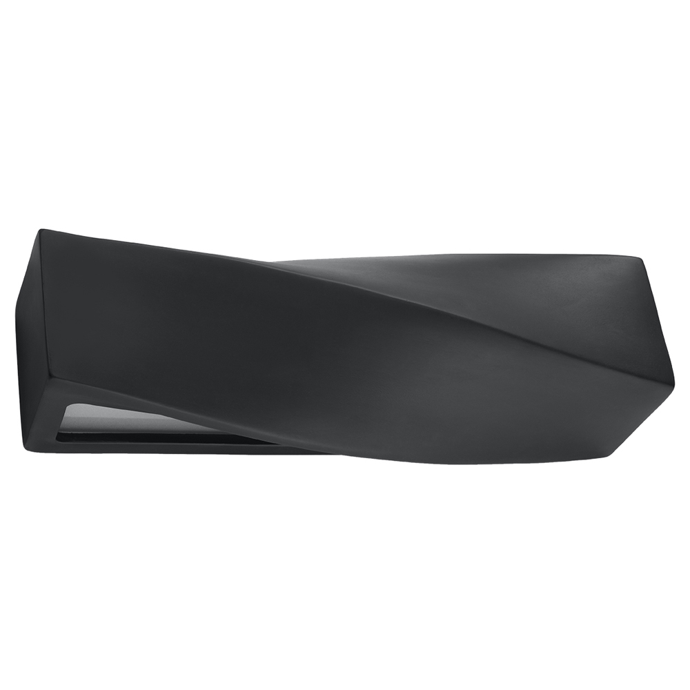 Kinkiet ścienny Siegg z ceramiki 42 cm czarny - zdjęcie 1