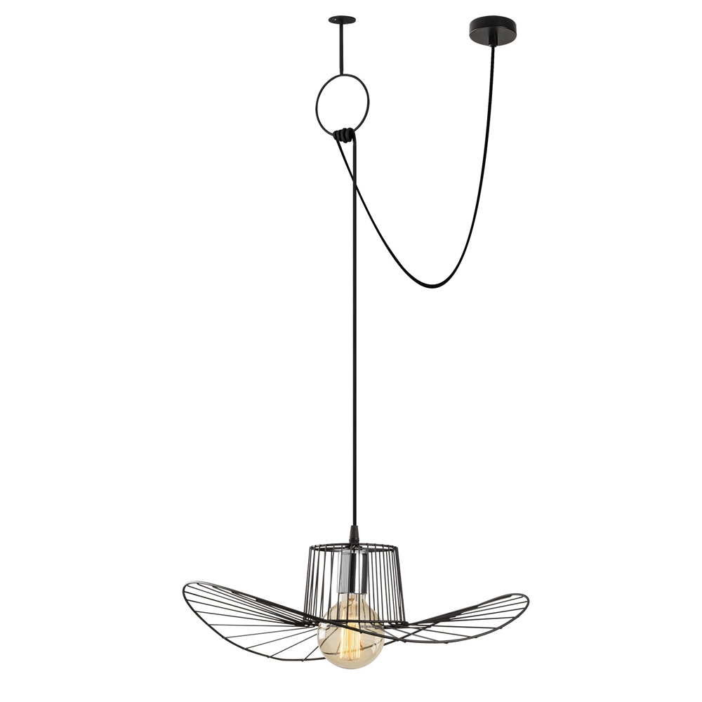 Lampa wisząca Solanum w kształcie kapelusza - zdjęcie 1