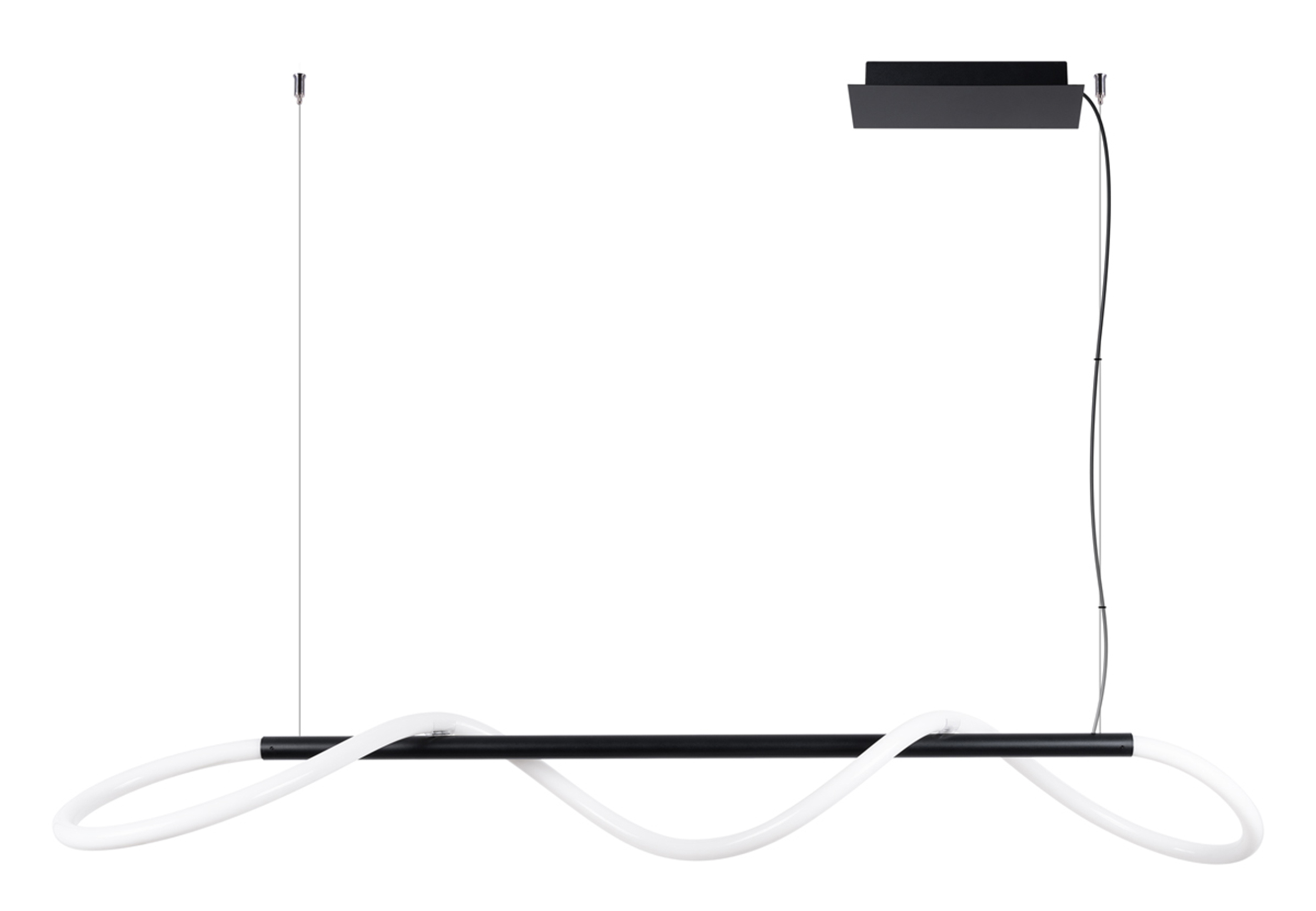 Lampa wisząca Quesses 148 cm czarna - zdjęcie 1