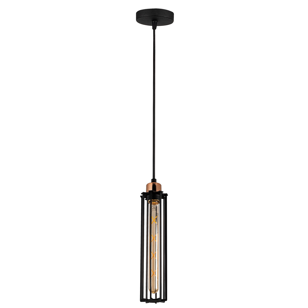 Lampa sufitowa Naomet średnica 8 cm czarna - zdjęcie 1