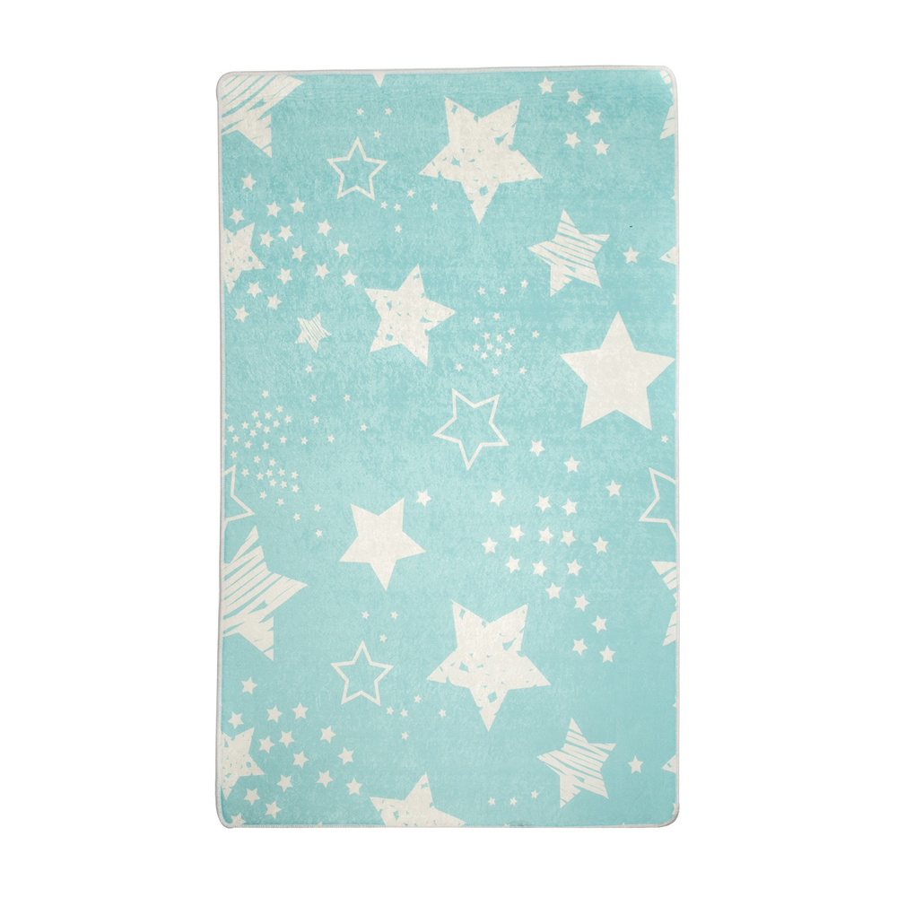 Dywan do pokoju dziecięcego Dinkley Gwiazdy niebieski 100x160 cm - zdjęcie 1