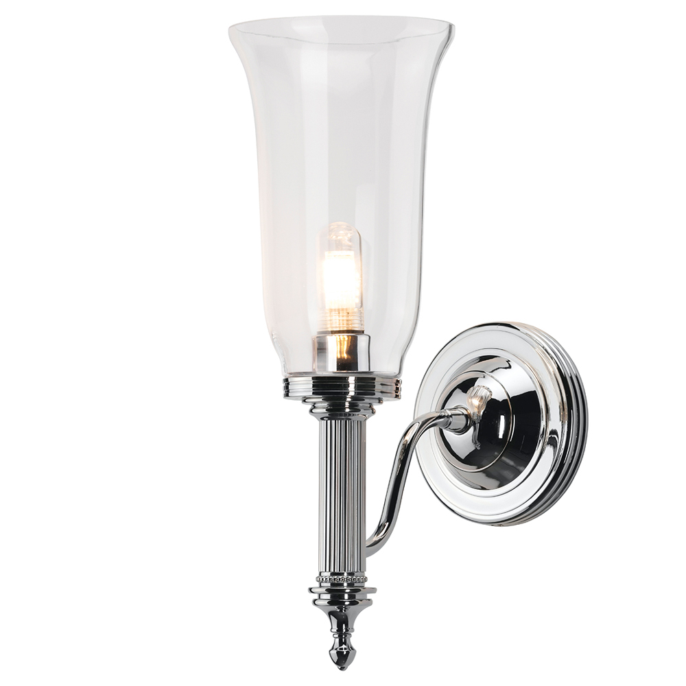 Kinkiet ścienny Carrela w kształcie latarni chrom - zdjęcie 1