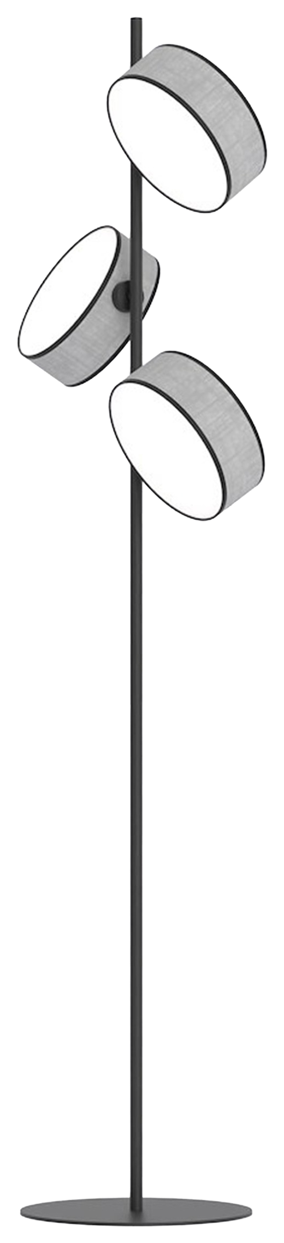 Lampa podłogowa Drumz x3 szara - zdjęcie 1