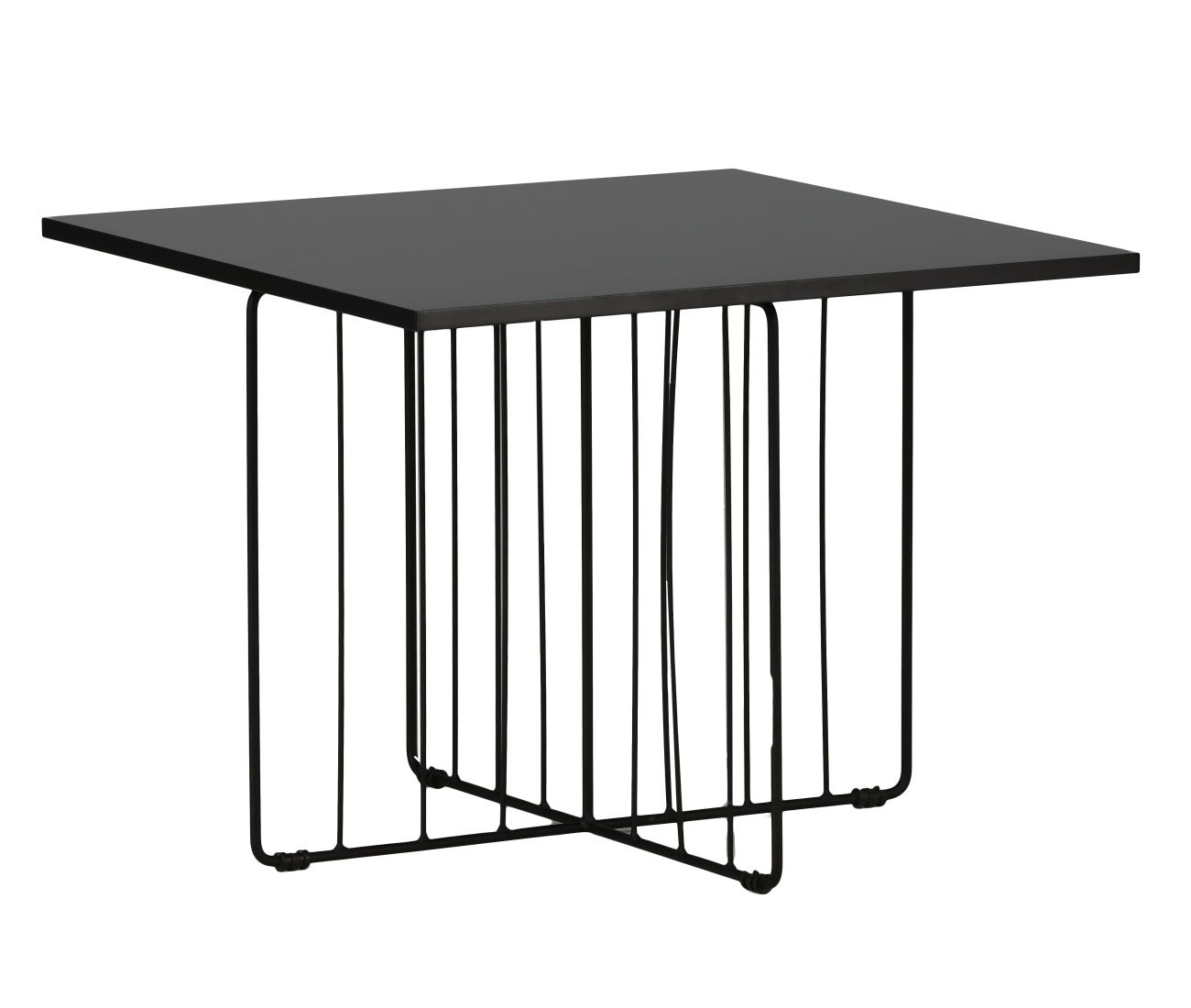 Ława nowoczesna Recrosits 60x60 cm czarna - zdjęcie 1