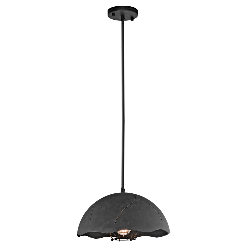 Lampa wisząca Freckie metalowa średnica 34,9 cm czarna - zdjęcie 1