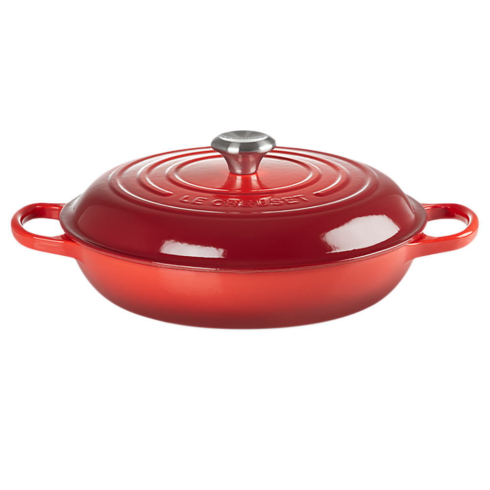 Le Creuset - Garnek żeliwny Signature Gourmet 30 cm czerwony - zdjęcie 1