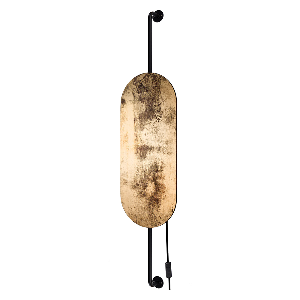 Kinkiet ścienny Wheel Lux x2 złoty 8427 - zdjęcie 1