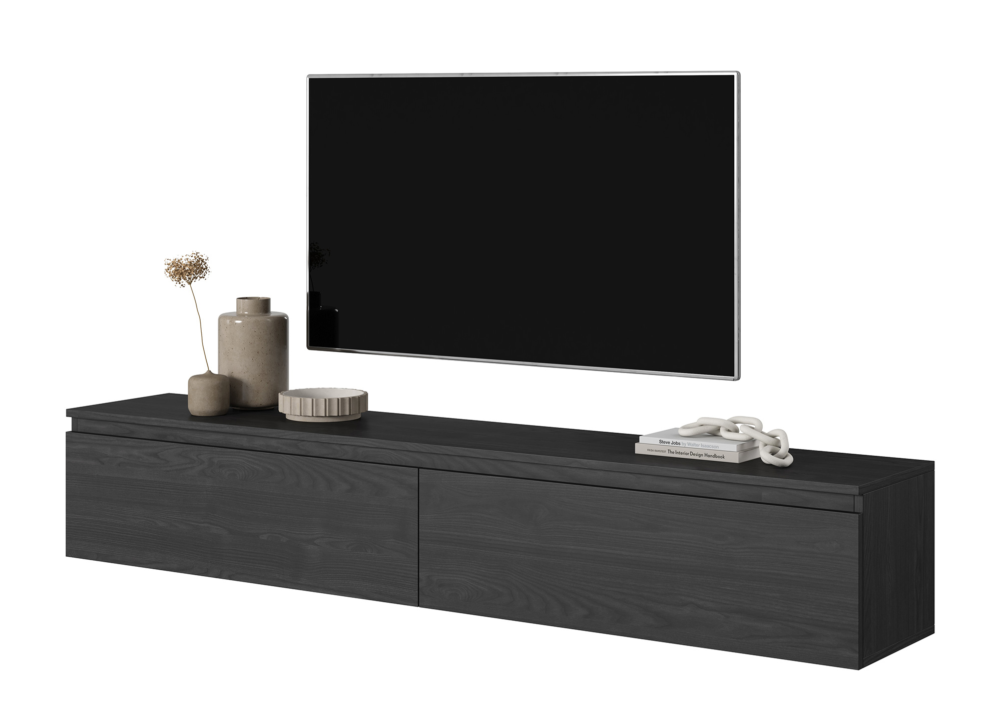 Szafka RTV Seney 175 cm  Czarny jesion - zdjęcie 1