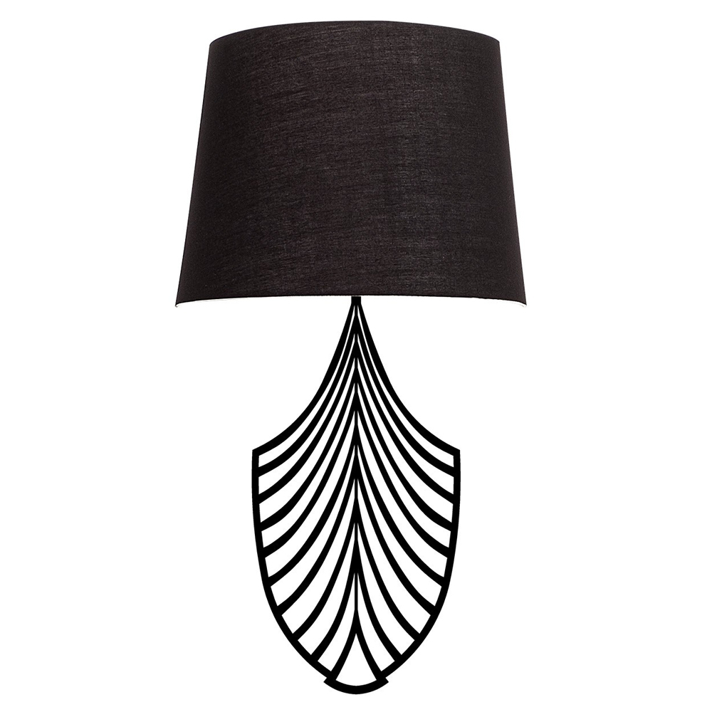 Kinkiet ścienny Johani czarny - zdjęcie 1