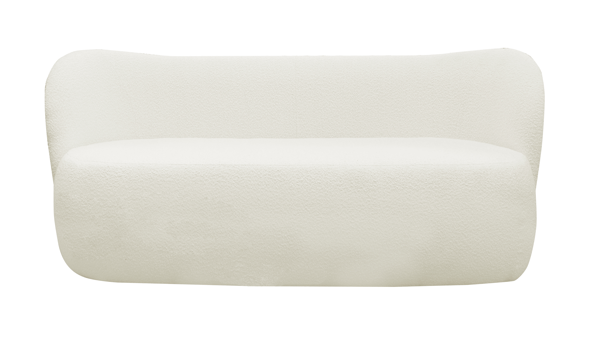 Sofa trzyosobowa Kafifi kremowa boucle - zdjęcie 1