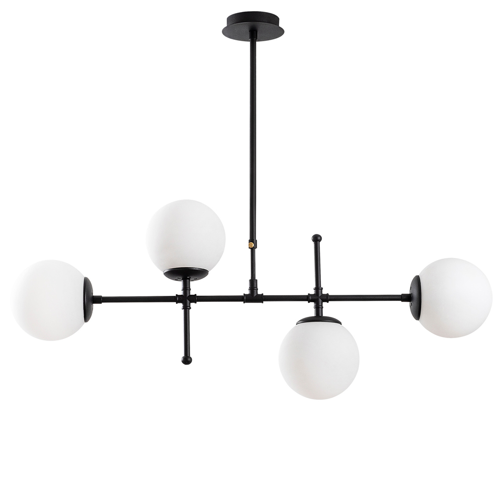 Lampa wisząca Tuiren x4 czarna - zdjęcie 1