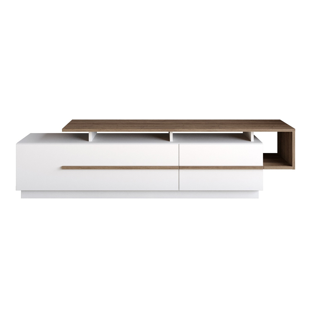 Szafka RTV Pianora 180 cm biała - zdjęcie 1