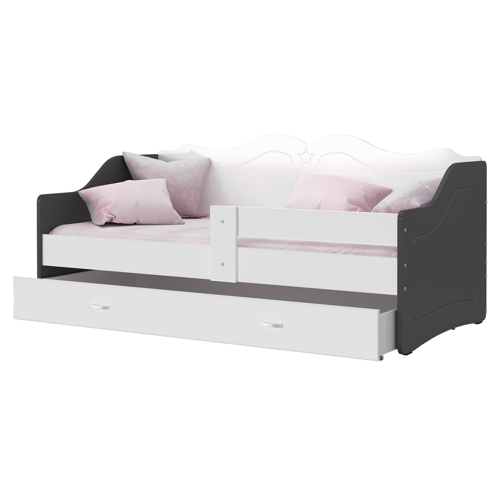 Łóżko młodzieżowe Letly z szufladą i materacem - zdjęcie 1