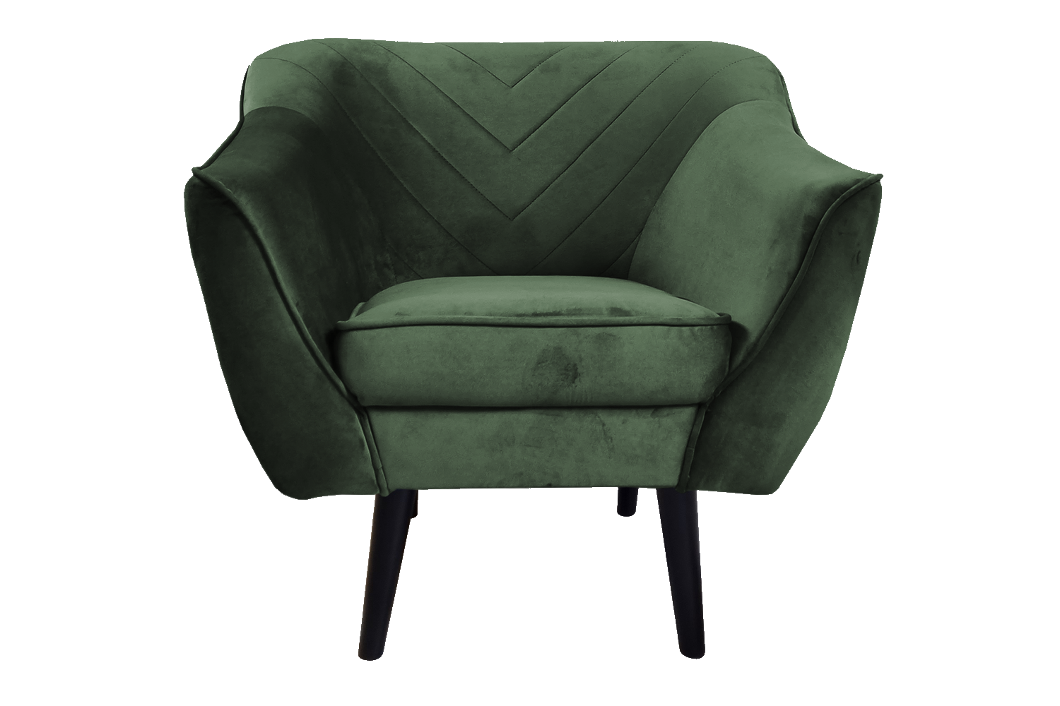Fotel kubełkowy Voltana zielony velvet - zdjęcie 1