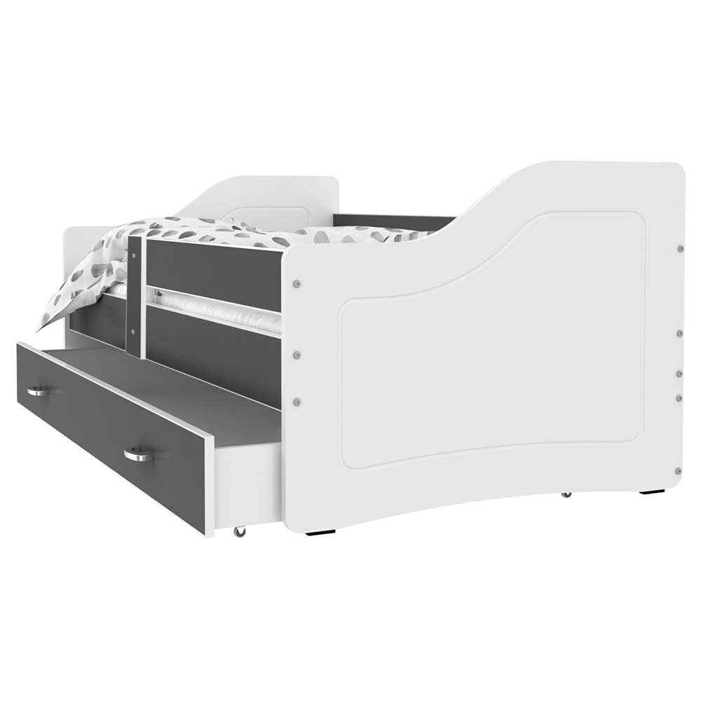 Łóżko młodzieżowe Seity z szufladą i materacem - zdjęcie 1