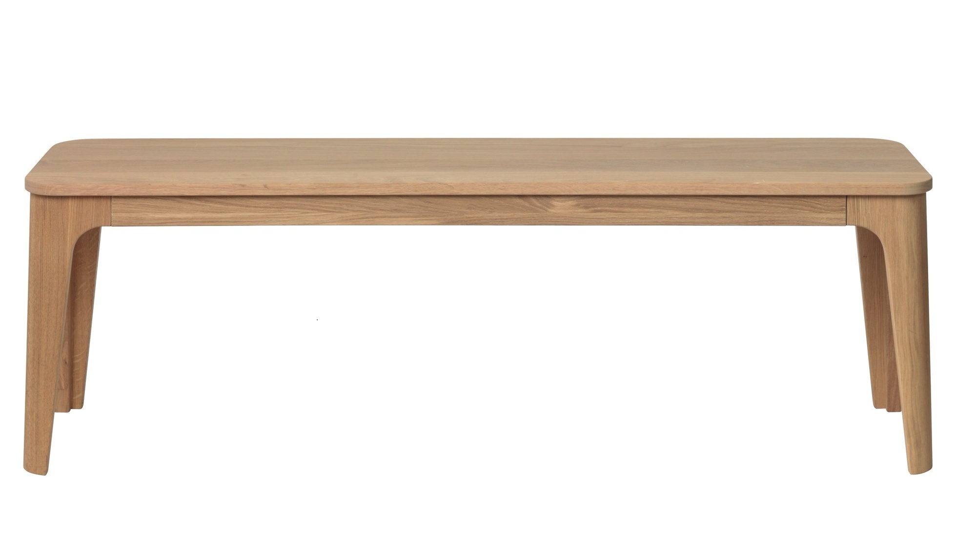 Ławka drewniana Borisee 140x34 cm dąb naturalny - zdjęcie 1