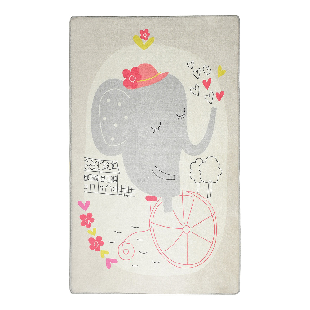 Dywan do pokoju dziecięcego Dinkley Słoń szary 140x190 cm - zdjęcie 1