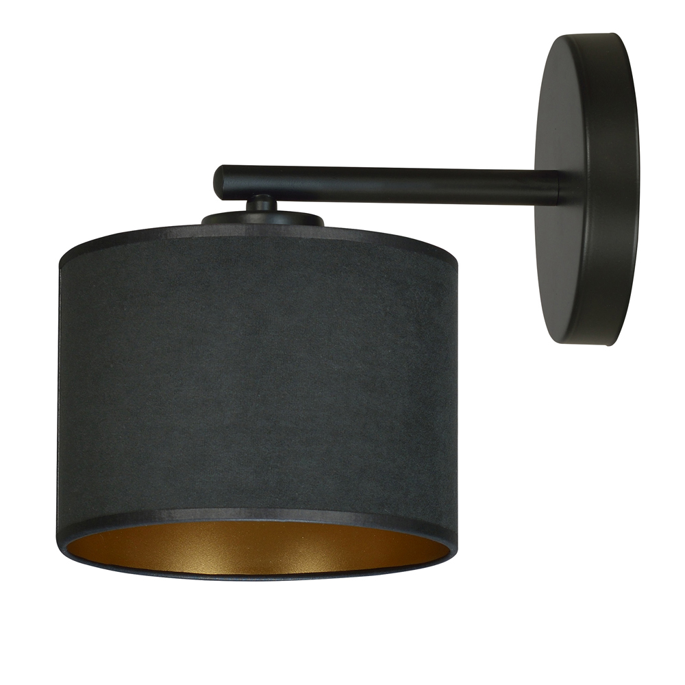 Kinkiet ścienny Hellid średnica 18 cm czarny - zdjęcie 1