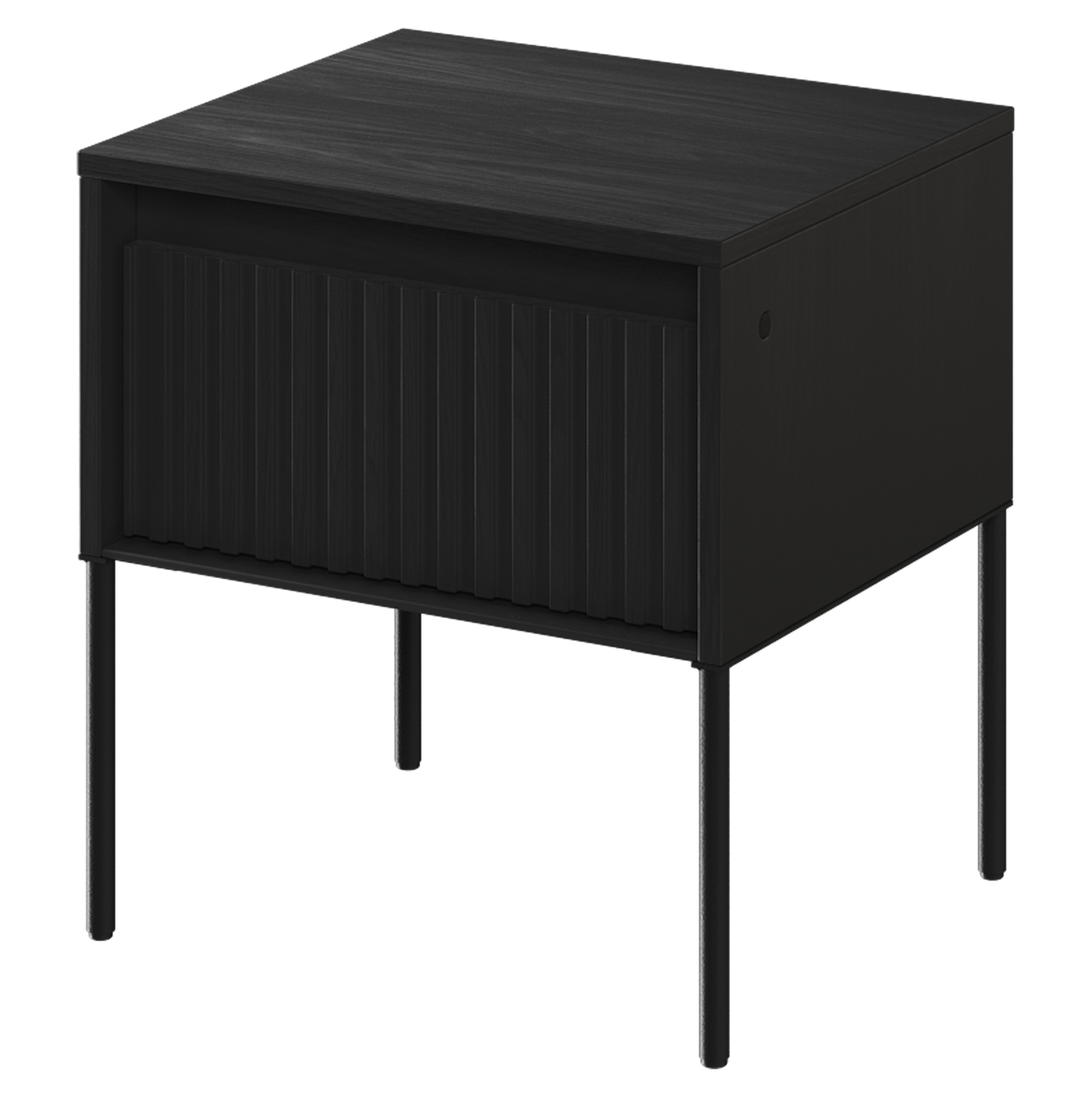 Szafka nocna Trend 46 cm z LED Czarna - zdjęcie 5