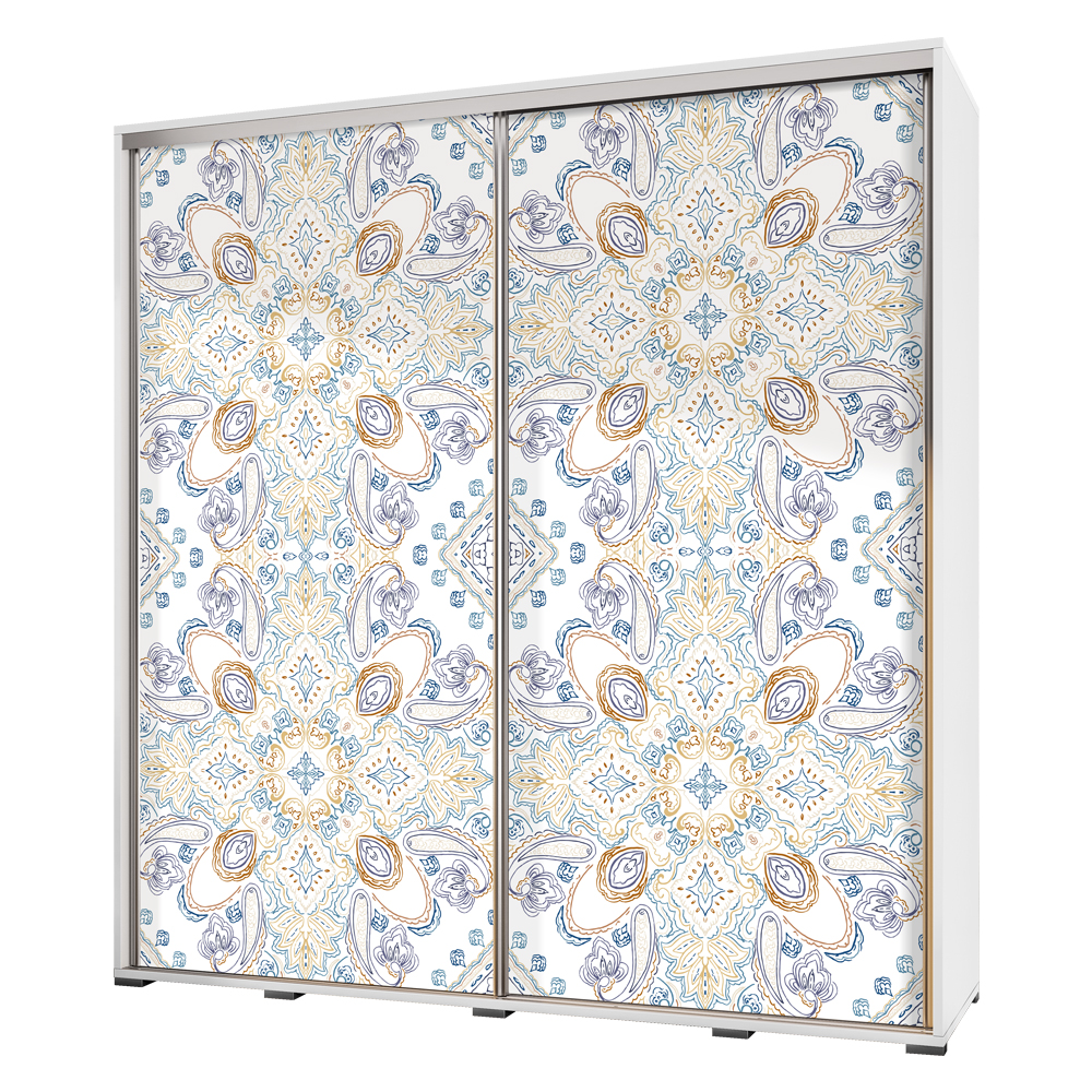 Szafa Wenecja 205 cm kolorowe zdobienia - zdjęcie 1