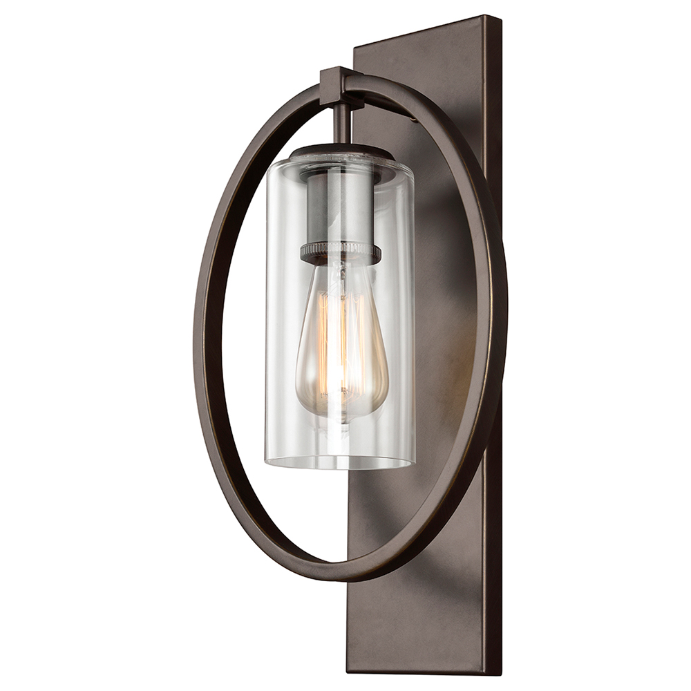 Kinkiet ścienny Mirly w okręgu brązowy - zdjęcie 1