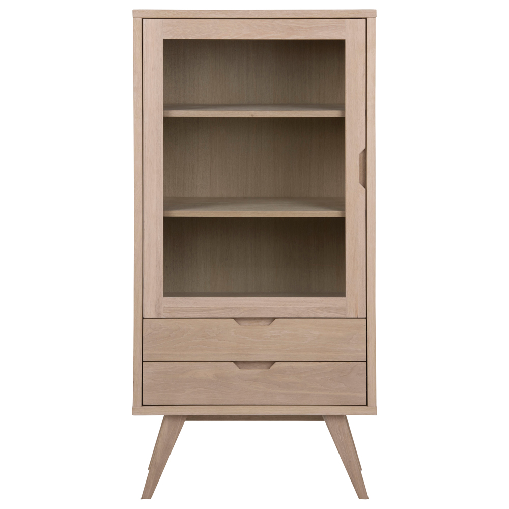 Witryna jednodrzwiowa Portian z dwoma szufladami 145 cm - zdjęcie 1