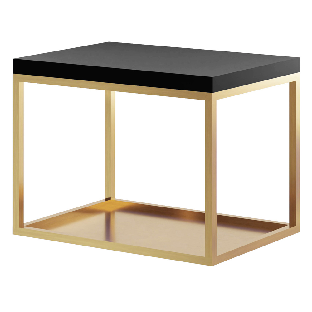 Szafka pod umywalkę Trinso wisząca z półką złota - zdjęcie 1