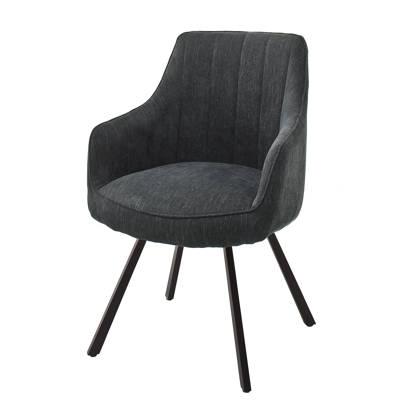 Krzesło z podłokietnikami Lonizer obrotowe antracytowe - zdjęcie 1