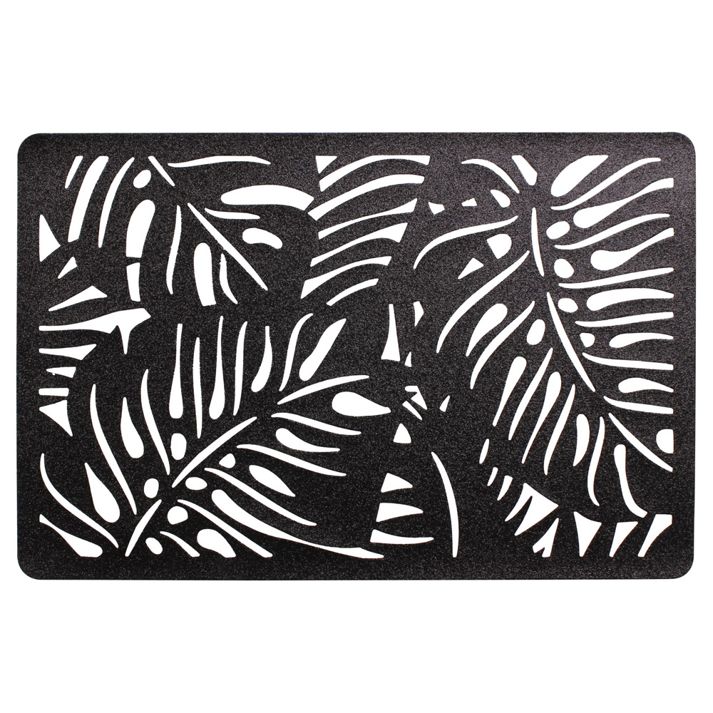 Podkładka pod talerz Neongelb 43x28 cm czarna - zdjęcie 1