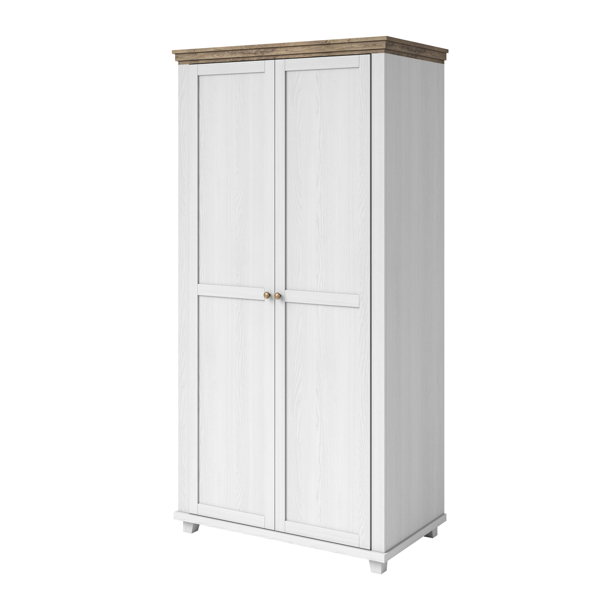 Szafa dwudrzwiowa Euglia jesion Abisko ze wstawką dąb Lefkas - zdjęcie 1