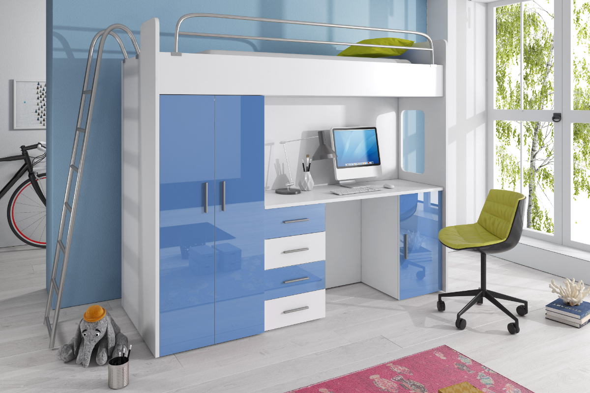 Zestaw mebli Asturia Niebieski - zdjęcie 1