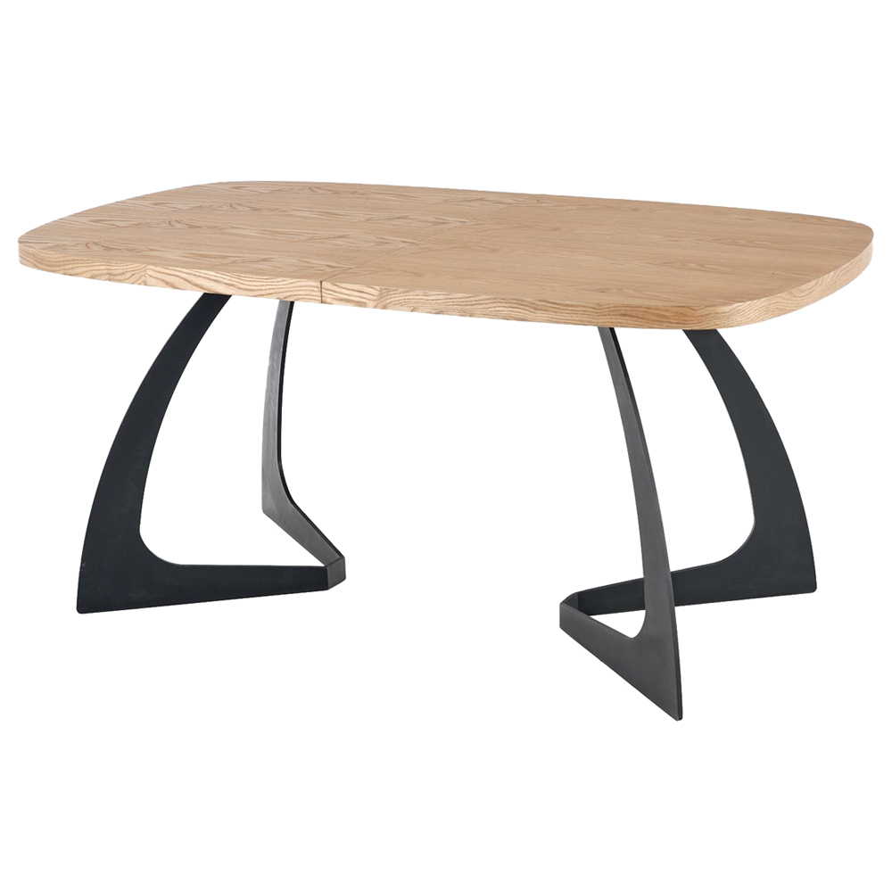 Stół rozkładany Difinants 160-200x90 cm dąb naturalny - zdjęcie 1