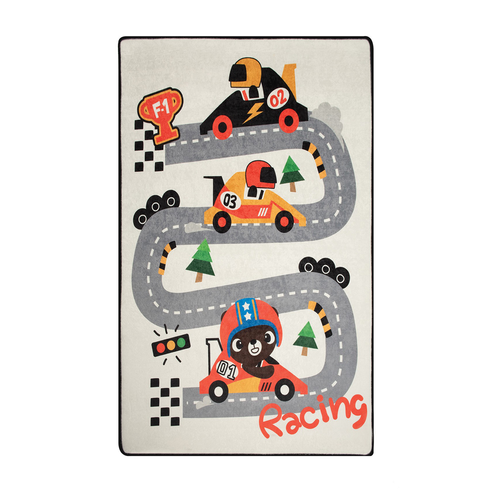 Dywan do pokoju dziecięcego Dinkley Wyścigi 100x160 cm - zdjęcie 1
