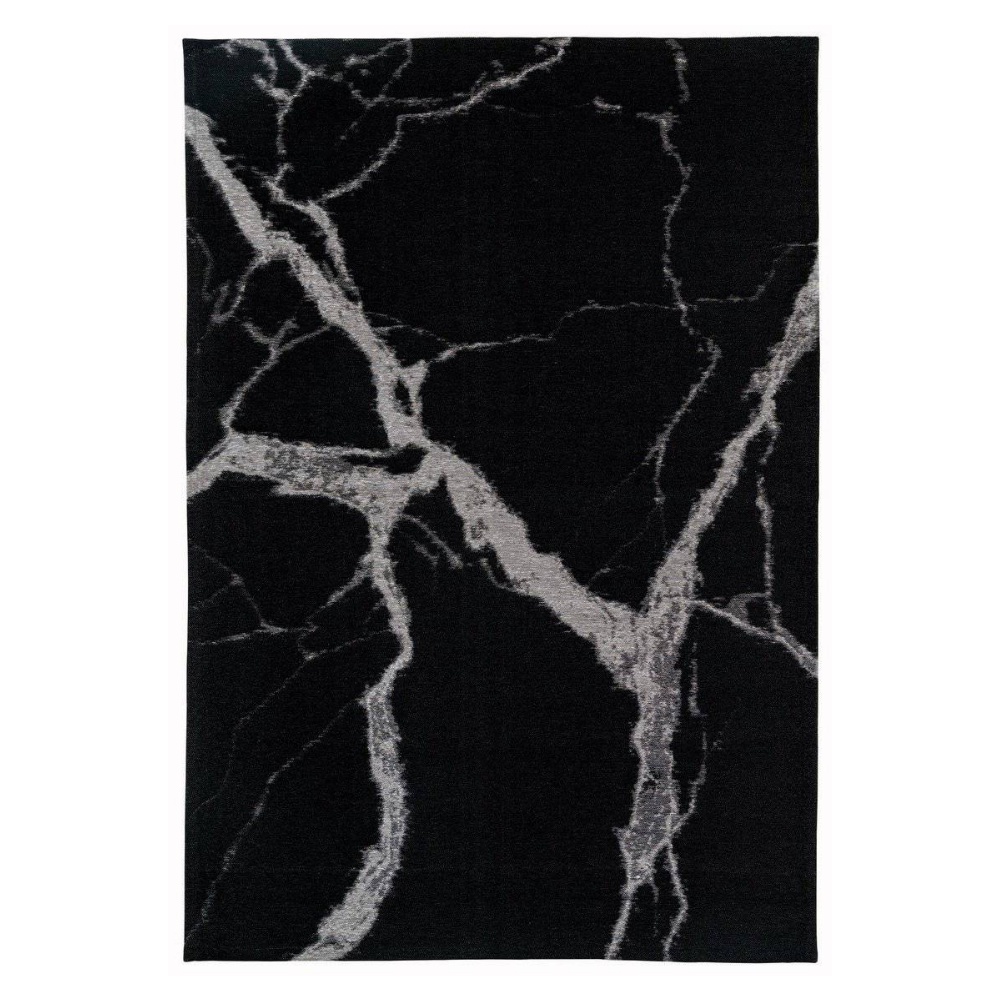 Dywan łatwoczyszczący Lesath czarny  - zdjęcie 1