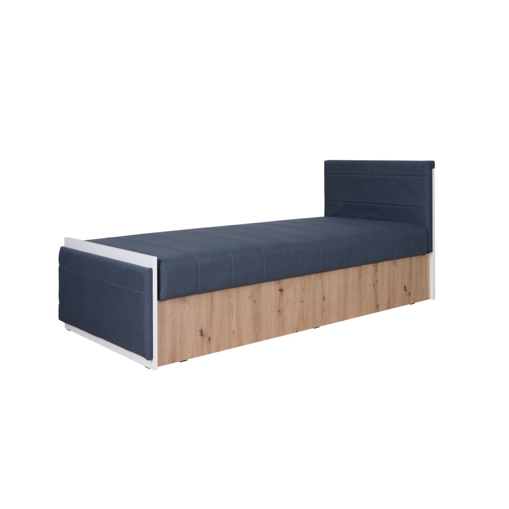 Łóżko Caspe grafitowe 90x200 cm - zdjęcie 1