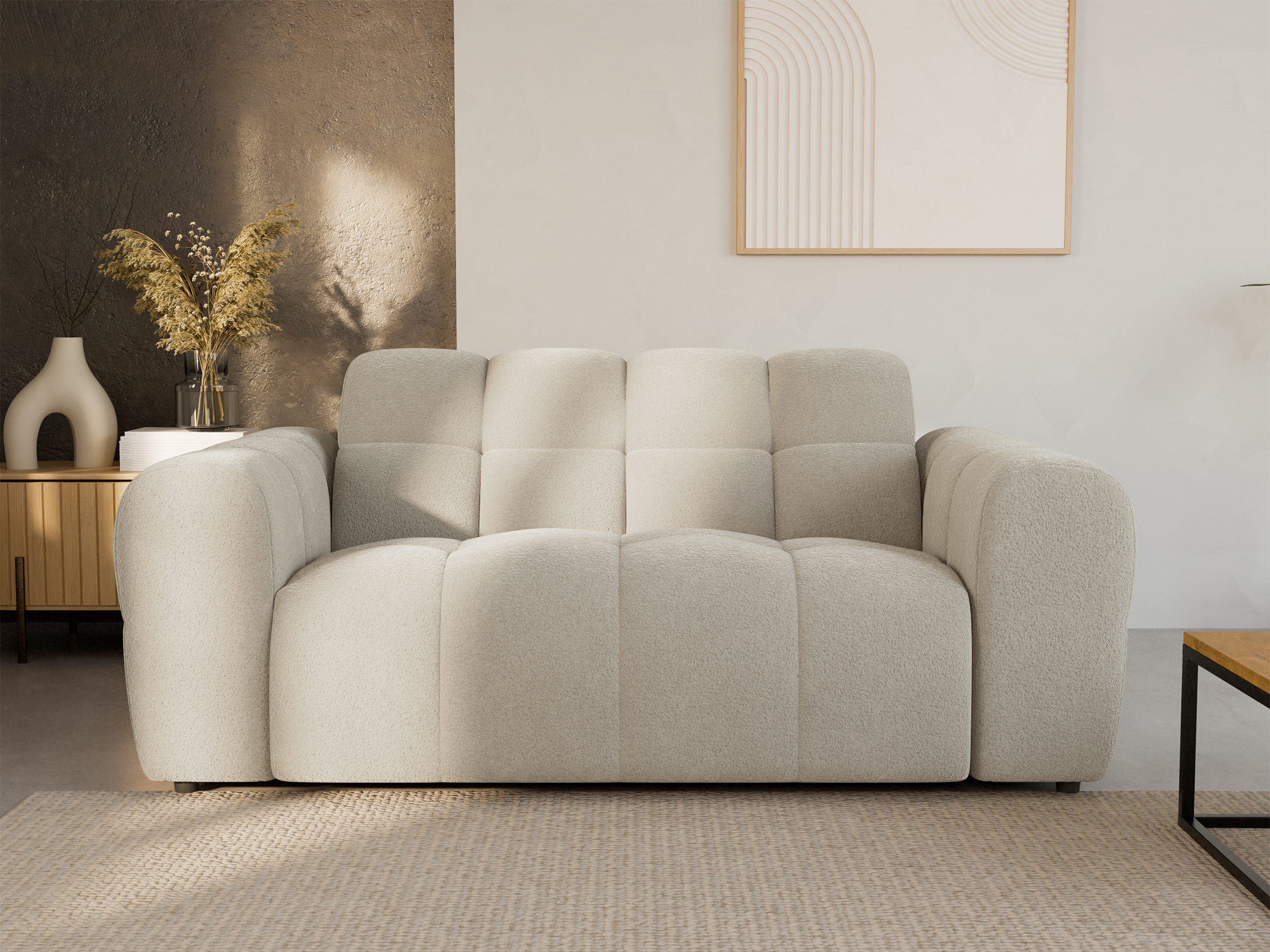 Sofa dwuosobowa Monti beżowa szenil