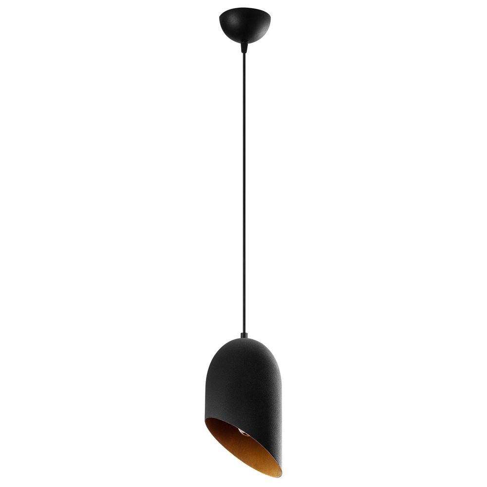 Lampa sufitowa Azariah średnica 25 cm czarna - zdjęcie 1