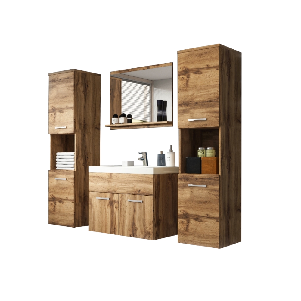 Zestaw mebli łazienkowych Sillali duży Dąb wotan  - zdjęcie 2