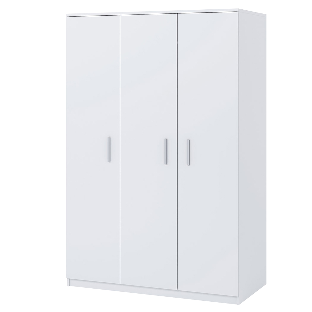 Szafa Rinker trzydrzwiowa 135cm Biały - zdjęcie 1