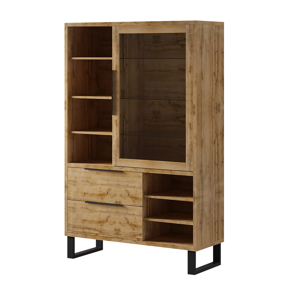 Witryna Feliks jednodrzwiowa z dwiema szufladami - zdjęcie 1