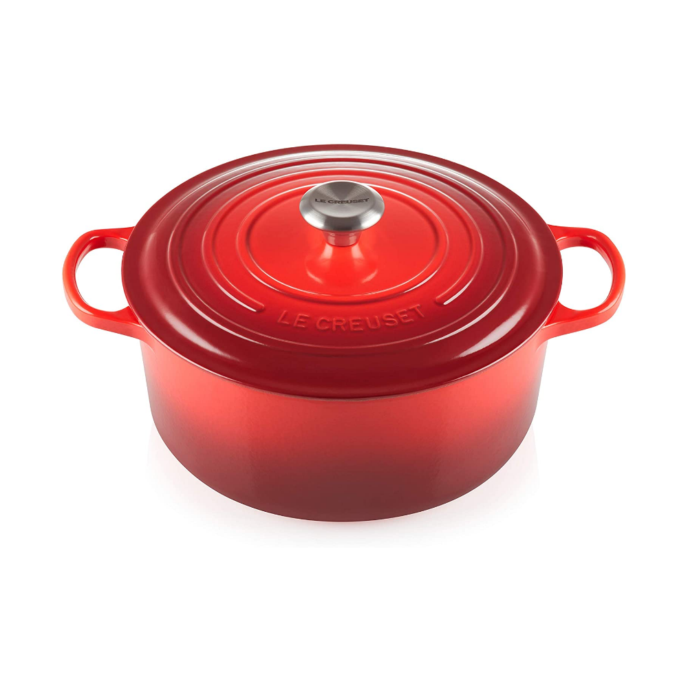 Le Creuset - Brytfanna żeliwna Signature 35 cm czerwona - zdjęcie 1