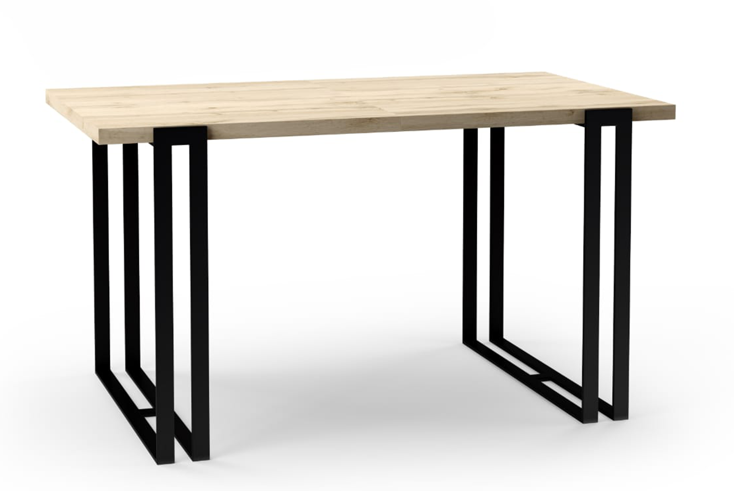 Stół rozkładany Akacjen 140x80 cm Dąb Craft Złoty/ Czarny - zdjęcie 1