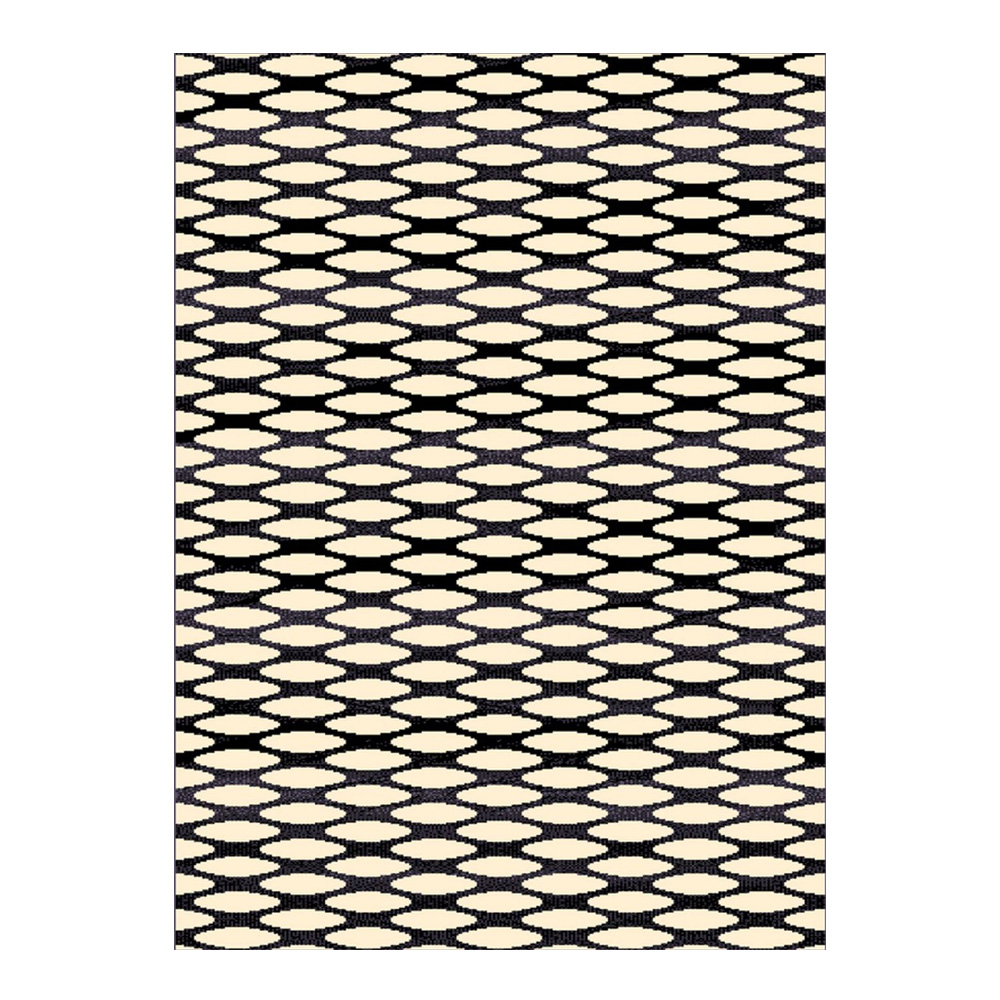 Dywan nowoczesny Gladre kremowo-czarny - zdjęcie 1