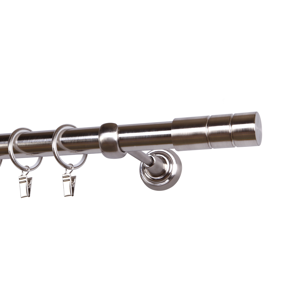 Karnisz pojedynczy Justaled walec stal nierdzewna - zdjęcie 1