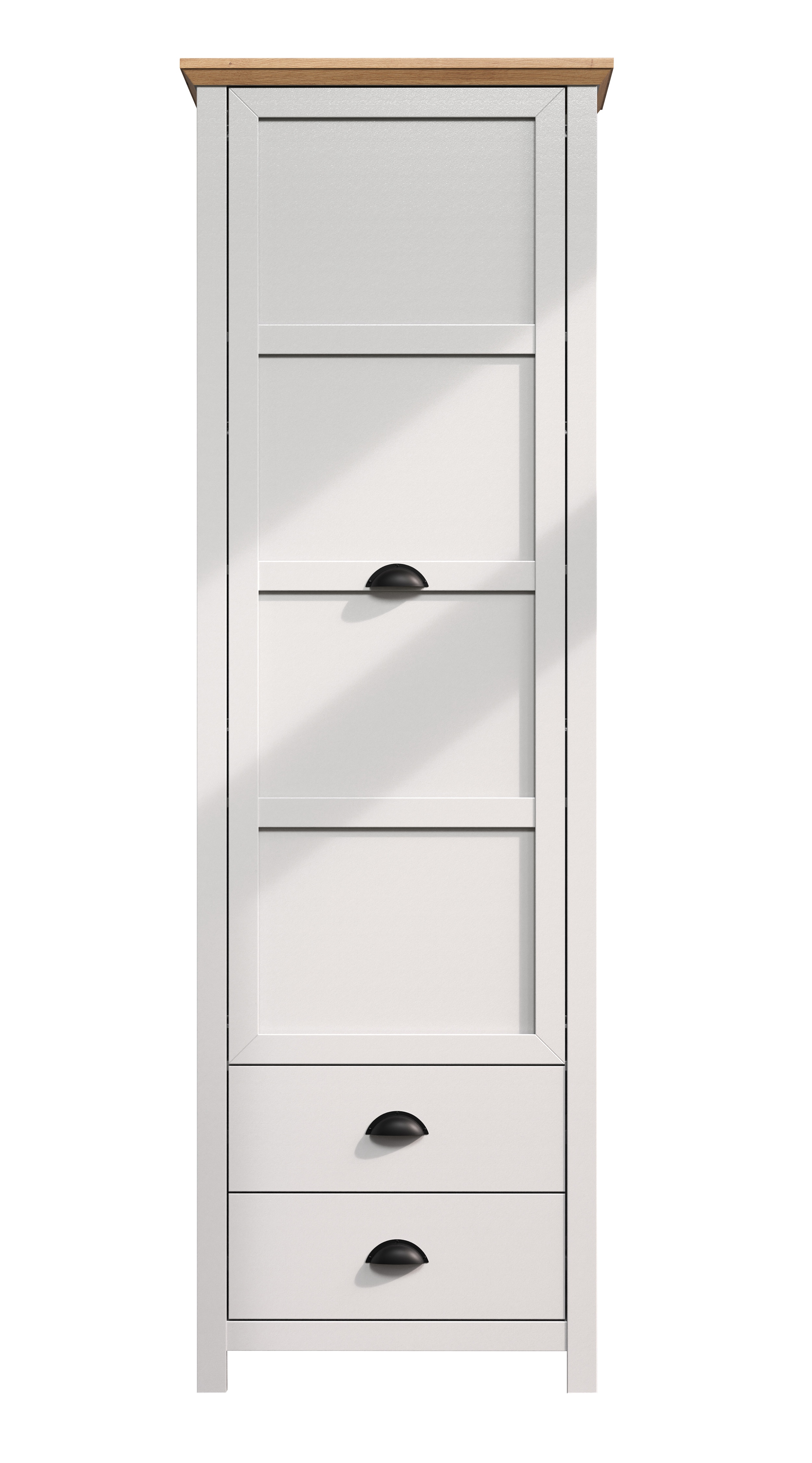 Szafa jednodrzwiowa Vianicalize jasnoszary/ dąb artisan - zdjęcie 1