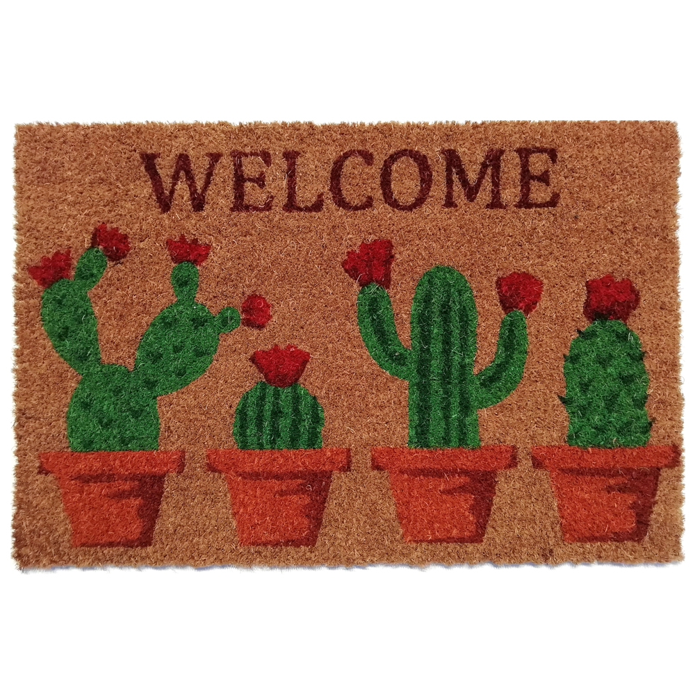 Wycieraczka do butów Gwen z motywem kaktusów 40x60 cm - zdjęcie 1