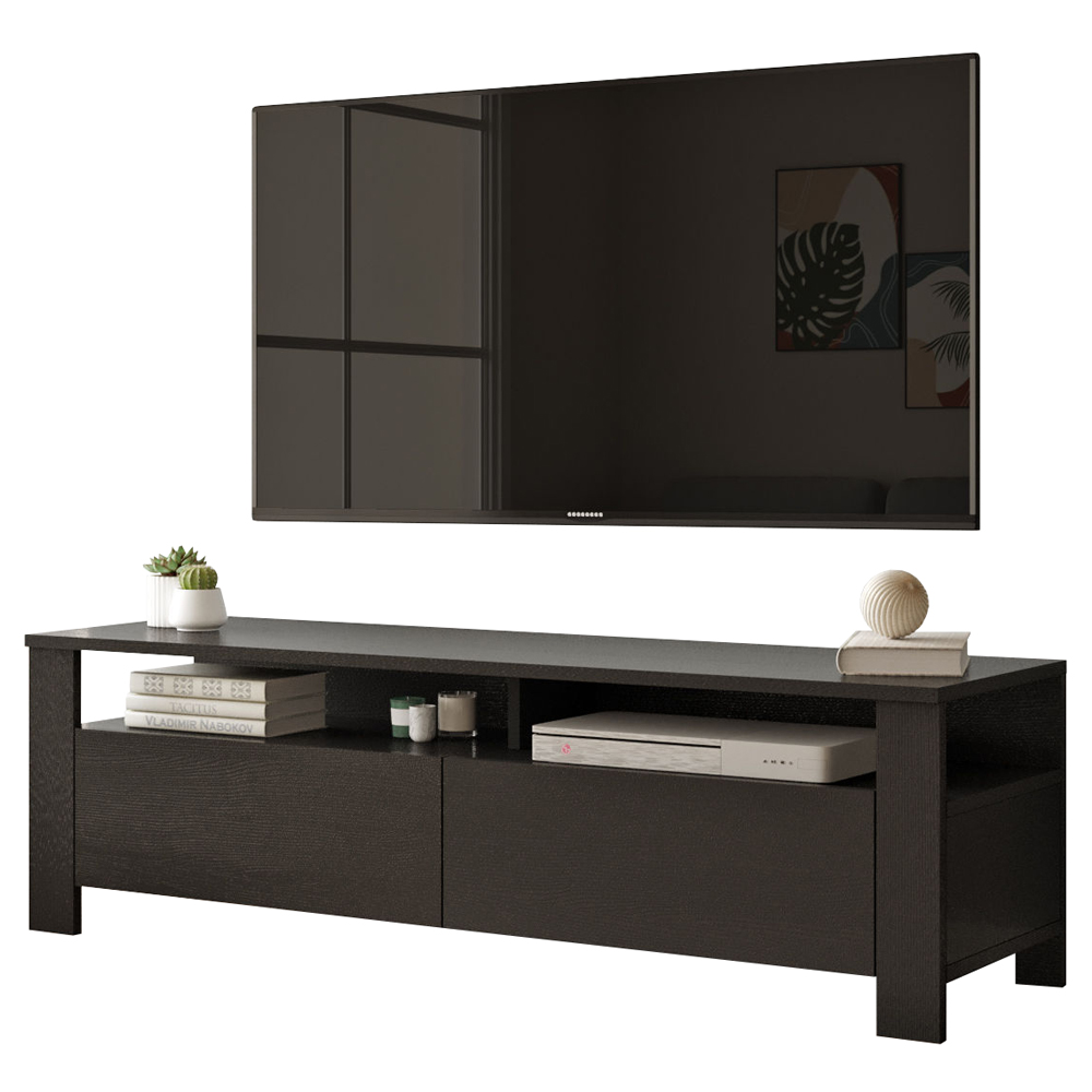 Szafka RTV Lecie 40x140 cm czarna - zdjęcie 1