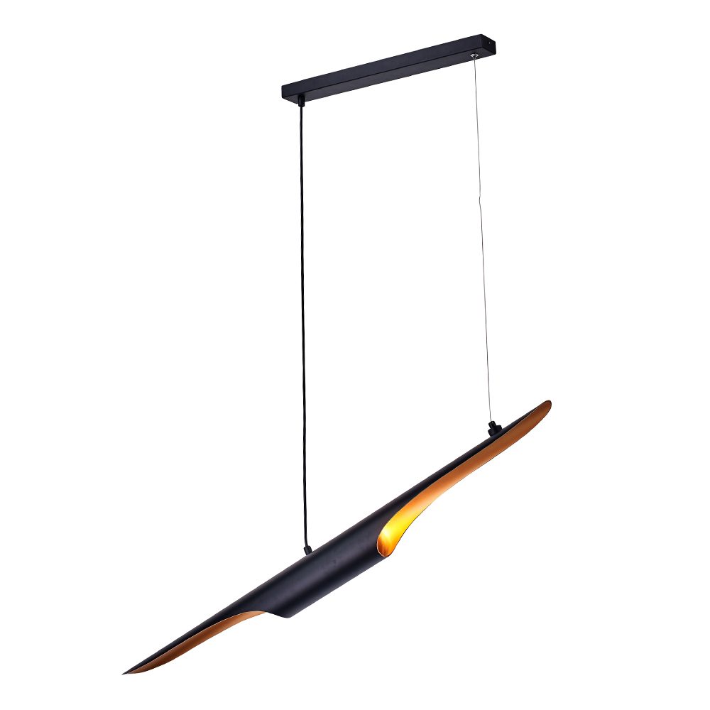 Lampa wisząca Groucho nowoczesna czarna/złota - zdjęcie 1